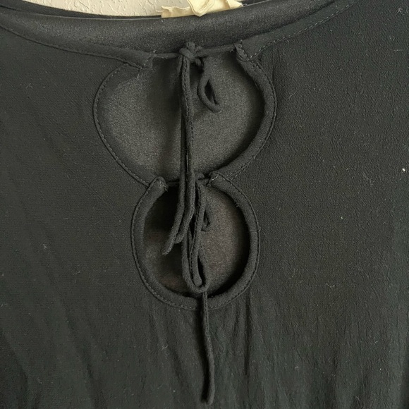 Entro Black Bell Sleeve Dress Women S Boho Coquette Flowing Whimisigoth Moody - Picture 2 of 5